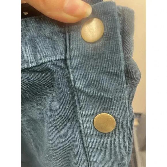Altar'd State Woman's Blue Corduroy Mini Button Front‎ Skirt Medium - Picture 6 of 7